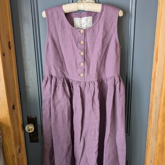 Notperfect Linen Mama Dress sleeveless midi size M - Picture 2 of 6